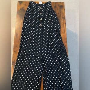 Black Polka Dot Jumpsuit